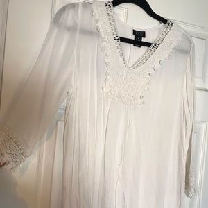 White flowy blouse